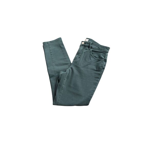 LOFT Jade Green Skinny Crop Jeans - Picture 1 of 5